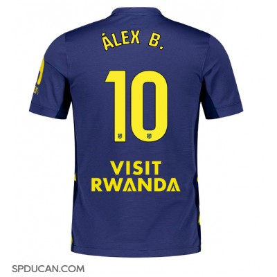Muški Nogometni Dres Atletico Madrid Alex Baena #10 Gostujuci 2025-26 Kratak Rukav Muški Nogometni Dres Atletico Madrid Alex Baena #10 Gostujuci 2025-26 Kratak Rukav